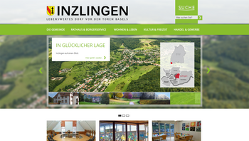 Startseite von der Homepage